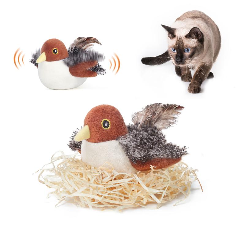 TweetTrek Pro: Realistic Sparrow Cat Toy